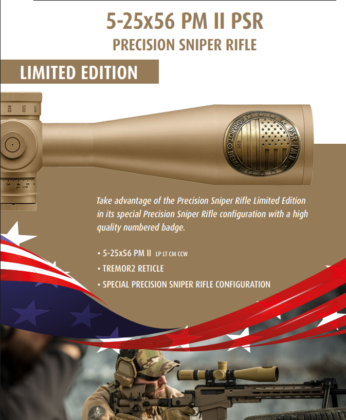 Schmidt & Bender 5-25x56 PM II PSR Precision Sniper Rifle - Exclusive Item / Limited Edition
